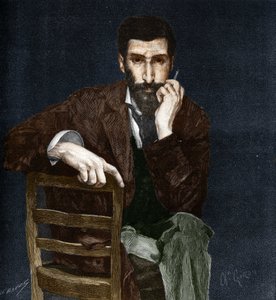 Pierre Savorgnan de Brazza (1852-1905), francia felfedező portréja.