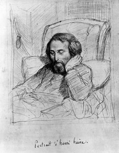 Heinrich Heine (1797-1856), német író. Charles Gleyre rajza.
