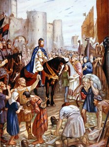 William Rufus (1056-1100) a londoni Towerben, illusztráció a 