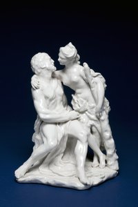 Herkules és Omphale, 1749-59 körül (lágypaszta porcelán)