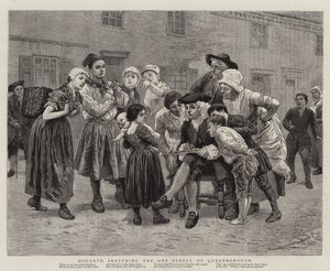 Hogarth felvázolja Queenborough egyetlen utcáját alkotó: Charles Green