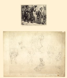 Illusztráció Charles Dickens Old Curiosity Shop című művéhez alkotó: Charles Green