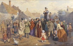 The Quack Doctor, 1866 (wc és testszín papíron) alkotó: Charles Green