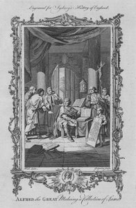 Nagy Alfréd törvénygyűjteményt készít, 1773. alkotó: Charles Grignion