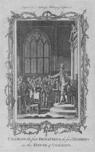 I. Károly követeli az öt tagot az alsóházban, 1773. alkotó: Charles Grignion