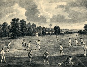 „Kricket-mérkőzés Mary-Le-Bone Fieldsben, 1748”, 1947.