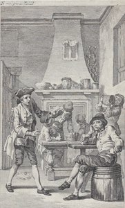 Tobias Smollett Roderick Random című művének előlapja, 1748. alkotó: Charles Grignion