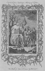 Az V. Henrik által elnevezett agincourti csata, 1773. alkotó: Charles Grignion