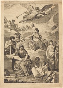 Britannia megkoronázásának története alkotó: Charles Grignion, after Conrad Martin Metz