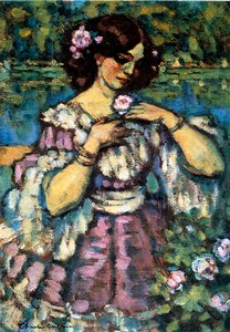 Nő rózsával, 1901