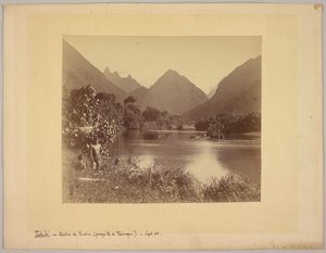 Tahiti. Taubira folyó (Taïarapu-félsziget). alkotó: Charles Gustave Spitz