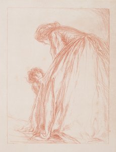 Anya és gyermek alkotó: Charles Haslewood Shannon