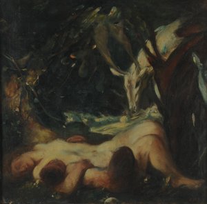 Study for The Sleeping Wood Nimph, 1903-06