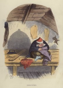 Ipar (színezett gravírozás)