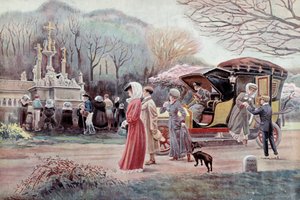 Pelerinage in Breton Calvary – Charles Henri Terre (1864-1926) nyomtatványai a 20. század elejéről. Párizs, dekoratív művészet