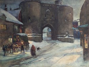 Rozs télen, 1903 körül (akvarell)