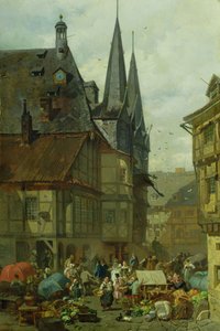 A Wernigerode-i piactér, 1861