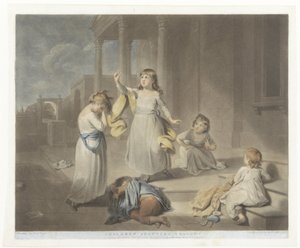 A gyerekek tragédiát játszanak Tragédiát ejtő gyerekek (cím a tárgyon) alkotó: Charles Howard Hodges