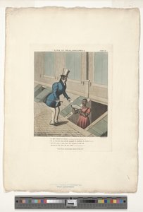 Calling on Mifs Dinah, 11-es számú tábla a 20-ból, a Life in Philadelphia Edward W. Clay (1799-1857) című műből átvéve. alkotó: Charles Hunt