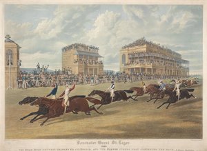 Doncaster Great St Leger, 1839. Holtverseny Charles XII és Euclid között. alkotó: Charles Hunt