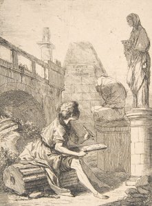 Fiú vázlatos romjai, 18. század. alkotó: Charles Hutin