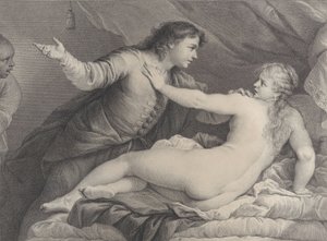 Tarquin és Lucretia, 1752. alkotó: Charles Hutin