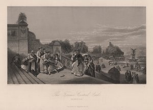 The Terrace, Central Park, New York City, New York, USA (metszet) alkotó: Charles I Rosenberg