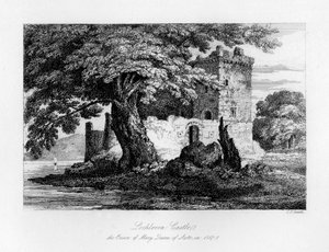 Lochleven kastély, Skócia, Mária, a skót királynő börtöne, 1840