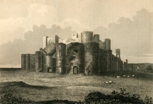Pevensey kastély 1737-ben, 1835-ben.