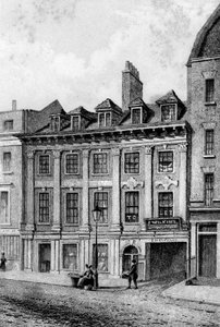John Hoole rezidenciája, Great Queen Street, Lincolns Inn Fields, London, 1840 alkotó: Charles J. Smith