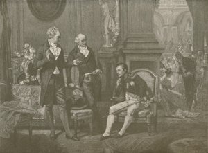 Napóleon, Goethe és Wieland, 1808, 1896 alkotó: Charles J. State