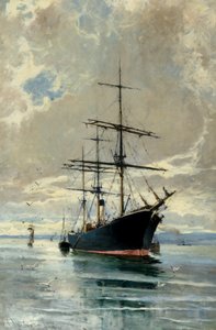 Horgonynál alkotó: Charles James Lauder