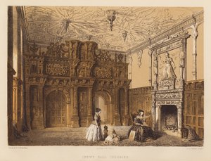 Crewe Hall, Cheshire (akvatinta)