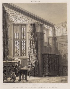 Little Charlton belső terei, Kent (színes litó) alkotó: Charles James Richardson