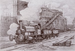 A hajógyári mozdony (litho)