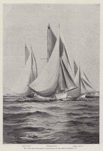 Yacht Race Dovertől Helgolandig a Német Császár Kupáért alkotó: Charles John de Lacy