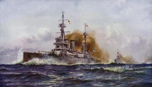 Egy híres csatahajó, a HMS Invincible.