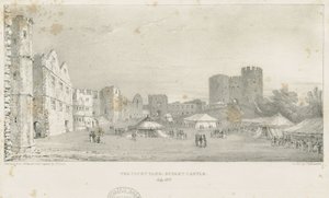 Dudley kastély – The Keep: litográfia, 1837. július (nyomtatott) alkotó: Charles Joseph Hullmandel
