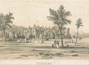 Westwood Hall: színezett litográfia, nd [1832-1841]