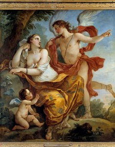 Calypso hallgassa meg Charles Joseph Natoire (Charles-Joseph Natoire) Love Painting tanácsát