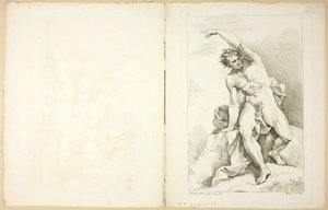 A Premier livre de figures d’Academies figurája (recto és verso), részben a Királyi Akadémia professzorai által metszett alkotó: Charles Joseph Natoire