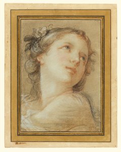 Egy bacchante feje alkotó: Charles Joseph Natoire