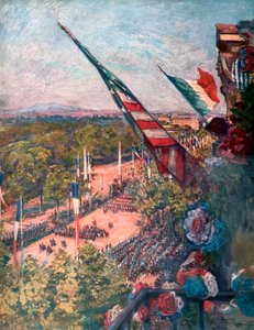 Nagy győzelmi felvonulás, Avenue de la Grand Armee, Párizs, Franciaország 1919. július 14.