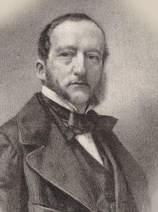 Thalberg Zsigmond zongoraművész és zeneszerző portréja 1812-1871, 1862. alkotó: Charles Kreutzberger
