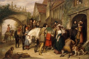 II. Károly távozása a Staffordshire-i Bentley-ből, Lane ezredes házából,