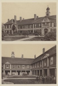 Morden College, Blackheath, Kent, Bejárat és udvarrész alkotó: Charles Latham