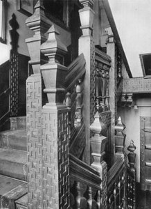 The Oak Stairway (f/w fotó) alkotó: Charles Latham