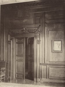 Thorpe Hall, Grantham, Ajtó és lambéria az étkezőben alkotó: Charles Latham