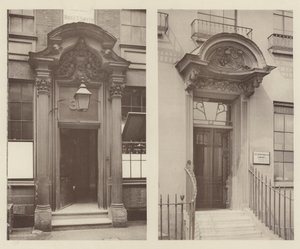 Two London Doorways, Mark Lane, East Central, Grosvenor Road, South West alkotó: Charles Latham