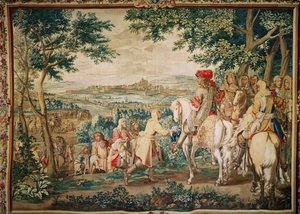 Marsal átadása 1662-ben, Gobelins Műhely (szőttes) alkotó: Charles Le Brun